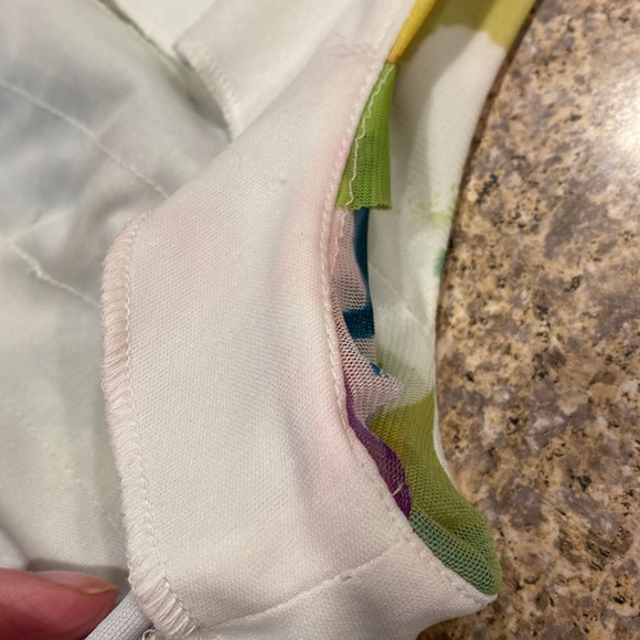 London Times Dress 10  Green Purple Blue White - Picture 14 of 15